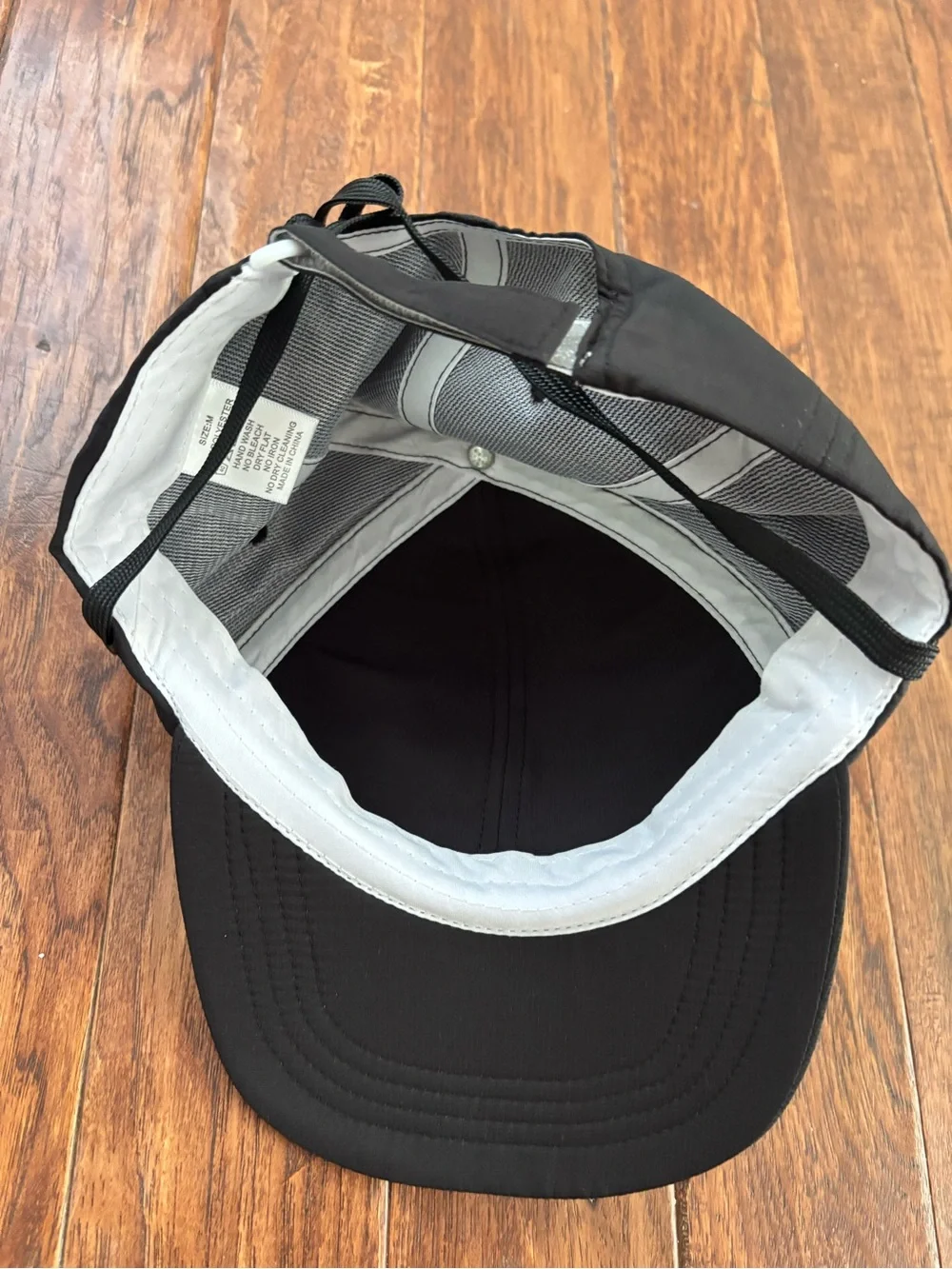 Swim Hat Black White Palm Trees Kids Medium 2-5 years Floats